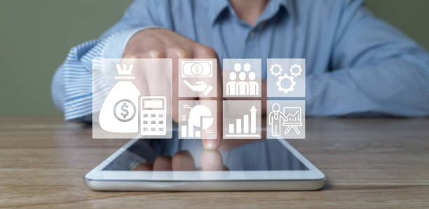 istock Concept of calculating income, budget. 2200565048
