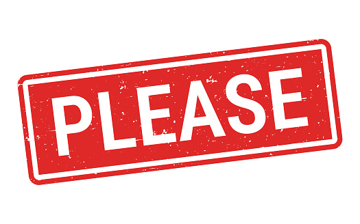 Please Reg Please Red Rubber Stamp On White Background Stock Illustration ...