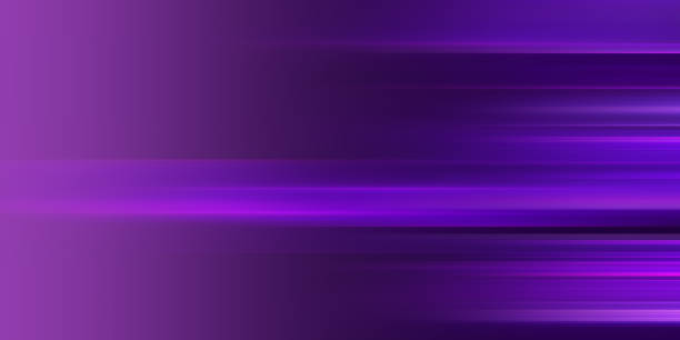 istock Neon glowing horizontal stripes background. Bright purple speed light effect. Magic trail flare lines texture. Luminous laser beams and rays wallpaper design. Futuristic neon streaks backdrop 2200576066