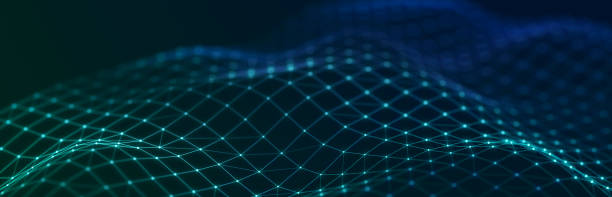 istock Abstract illustration with connected dots and lines. Digital network background. The concept of science, technology. 3D 2200576649