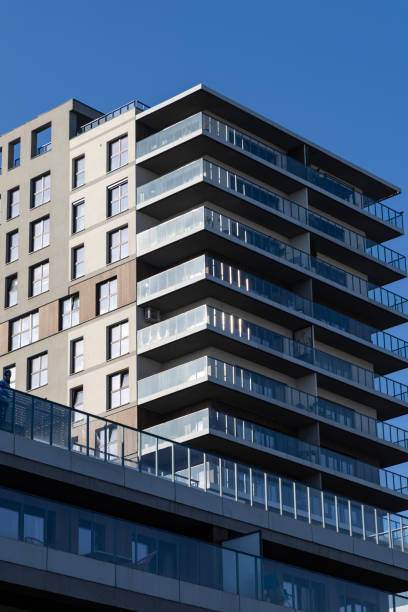 istock Modern facade of a residential complex building. Wroclaw, Poland 2200587198