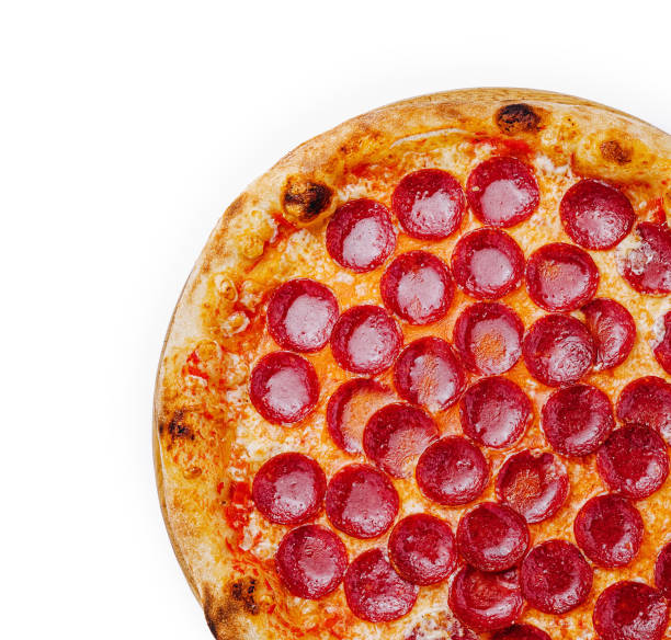 istock Freshly baked pepperoni pizza ready to be served at a cozy restaurant 2200590435