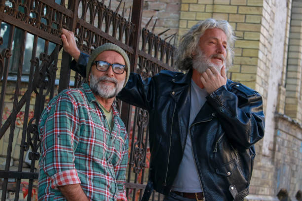 istock Friendship of two senior men 2200592305