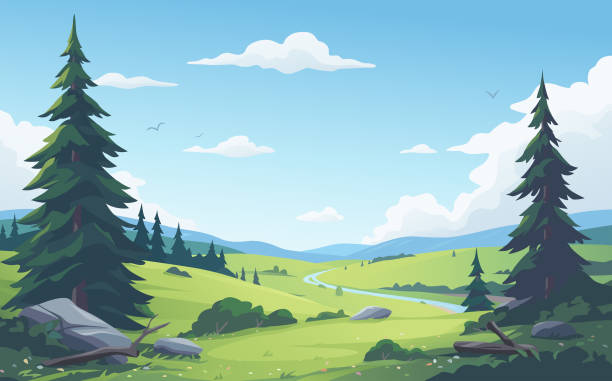 Vector Landscape Illustrations: 3,000+ Free Nature Vectors & Images ...