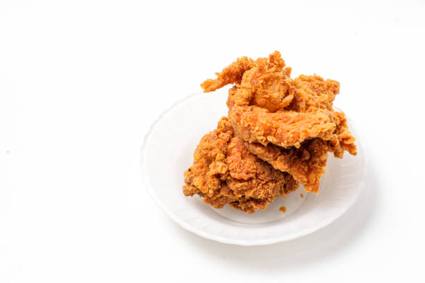 istock Crispy fried chicken isolated on white background for recipe or commercial 2200600507