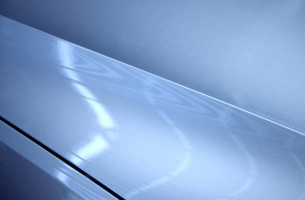 Partial close-up of the car