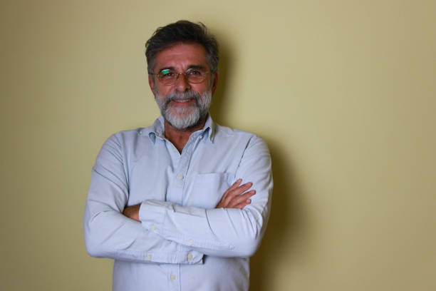 istock Portrait emotions and sign senior man 2200619029