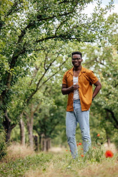 istock Black adult man, taking time off work. 2200620277