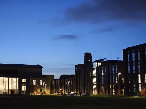 istock Swansea University buildings in the twilight 2200626830