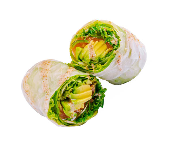 istock Wraps filled with fresh vegetables and sauces create a vibrant dish perfect for a healthy meal or snack option 2200627102
