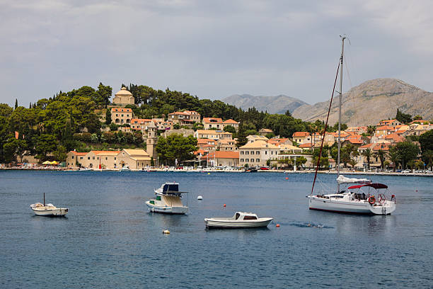 Panorama of Cavtat, Croatia.