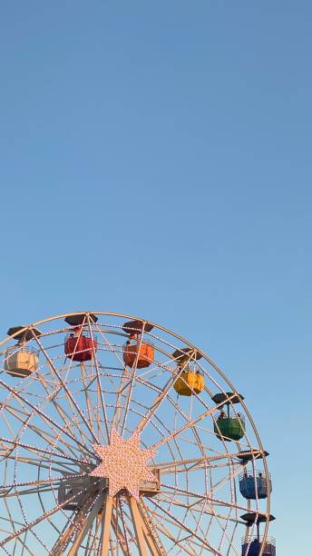 istock Colorful ferris wheel in Tibidabo amusement park 2200641306