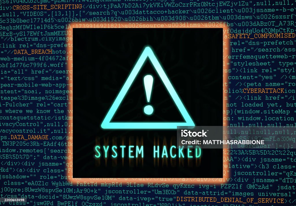 Kill Computer Warning Computer System Hacked Attack Warning Stock Illustration - Download ...
