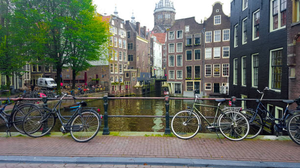 istock Charming Canal Scene in Amsterdam 2200655799