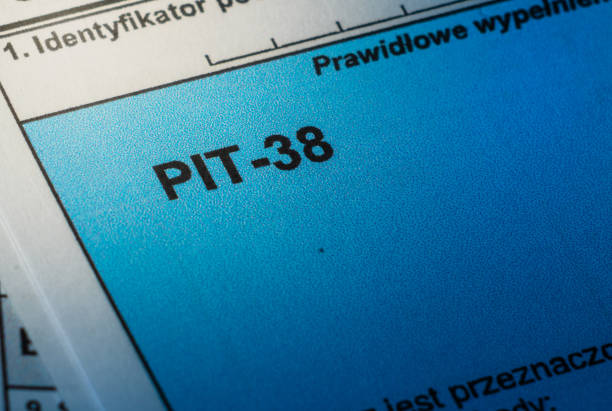 istock Polish Pit tax forms reflecting income and earnings for annual revenue declaration 2200657916