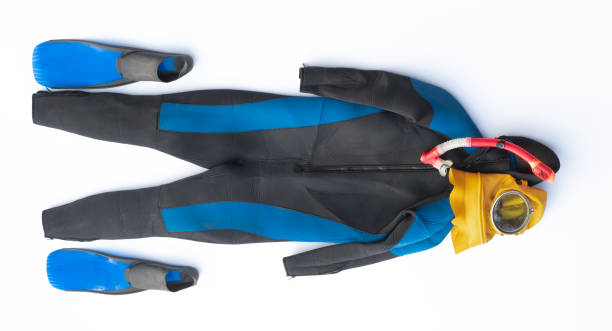 Close-up of scuba diving suit