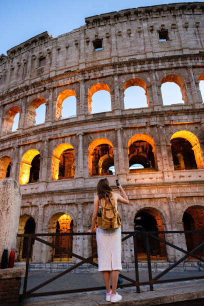 istock Making memories in front of the Coliseum 2200675552