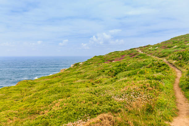 istock Green cliff overlooking the sea 2200690330