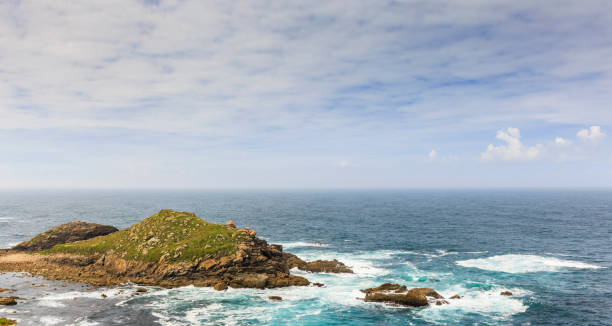 istock Relaxing scene of waves caressing the rocks 2200690337