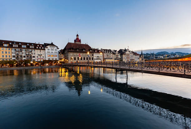 Sunrise in Lucerne, Switzerland