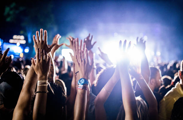 istock Crowd on a music festival! 2200770332