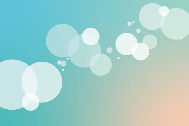 Dreamy Orb A captivating abstract composition of luminous, translucent orbs floating against a gradient backdrop of calming teal and soft peach hues, evoking a sense of serenity and ethereal beauty.