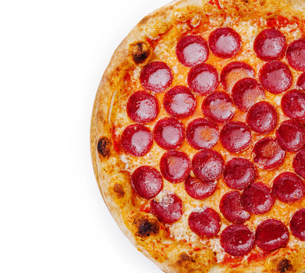 Freshly baked pepperoni pizza ready to be served at a cozy restaurant