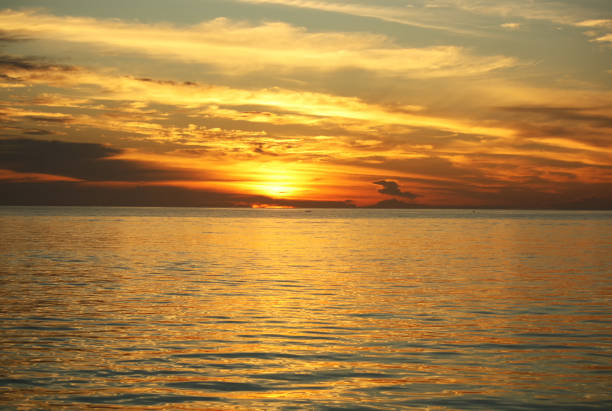 Beautiful sunset at the sea