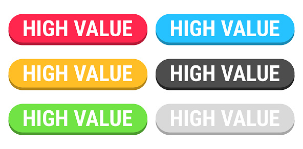 Random Value Button High Value Colorful 3d Click Web Buttons On Blank Background Stock ...
