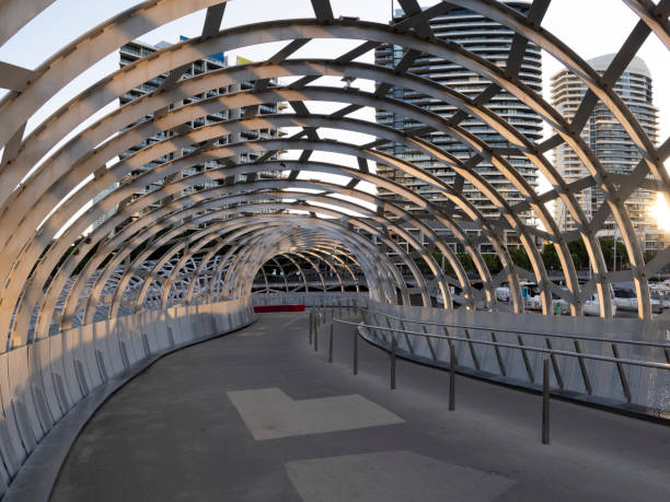 istock Webb Bridge in Docklands, Melbourne, Victoria, Australia 2200777550