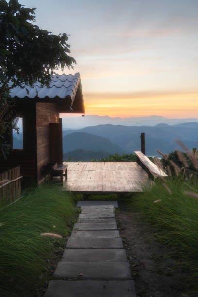 istock Beautiful scenery during sunset at Doi Chang, Chiang Rai, Thailand 2200778586