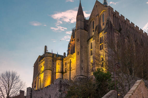 istock Majestic Mont Saint-Michel at Dusk 2200778676