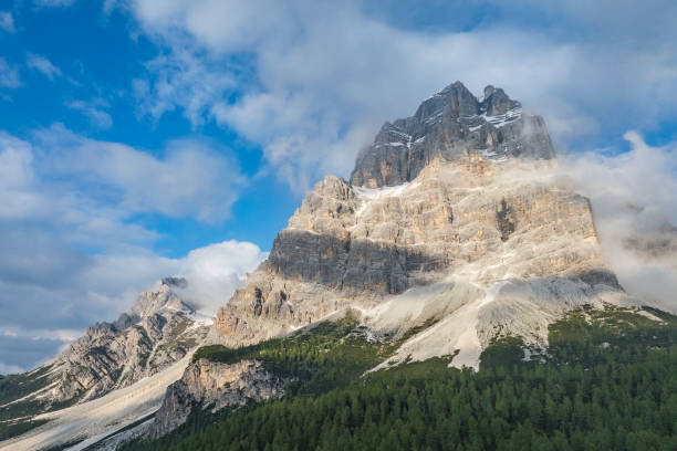 istock Clouds over the mountains in the Dolomites 2200781924
