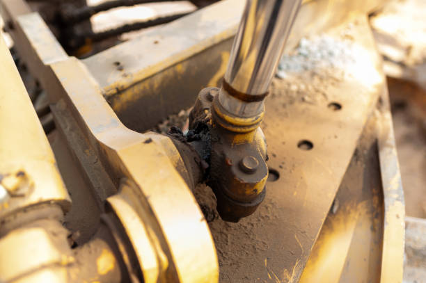 istock Industrial machinery maintenance workshop equipment close-up engineering precision mechanics 2200785279