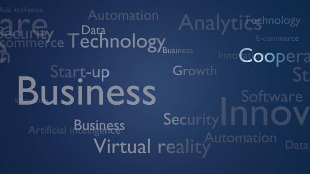 istock Technology and business word cloud with startup concepts 2200791068