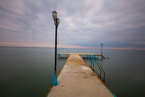 istock Buyukcekmece beach and lake, piers 2200799462