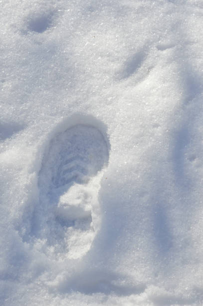 istock single boot print fresh untouched snow under bright sunlight hiking adventure winter walks outdoor journey direction leaving mark detective mystery footprints as evidence textures backgrounds patterns 2200799593