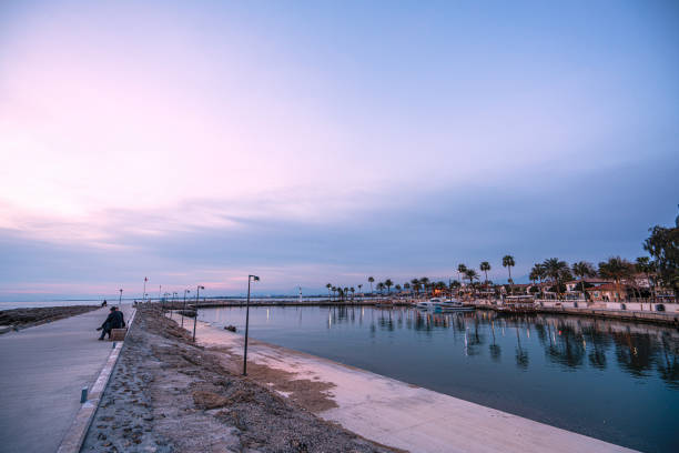 The scenic views of Side marina, Antalya, Turkey