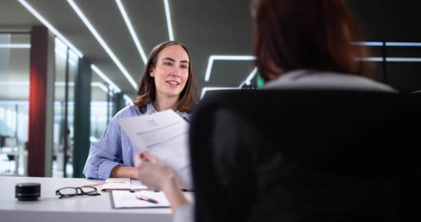 istock Recruiter meeting with executives for staffing consulting interview 2200808300