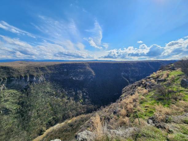 istock Caucasus mountains and canyon in Georgia 2200817006