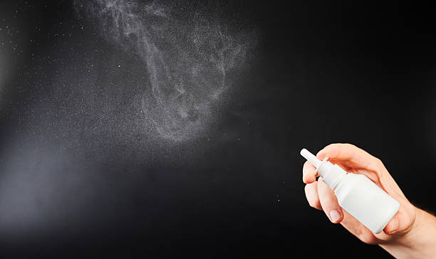 istock Puff of nasal spray 2200821935