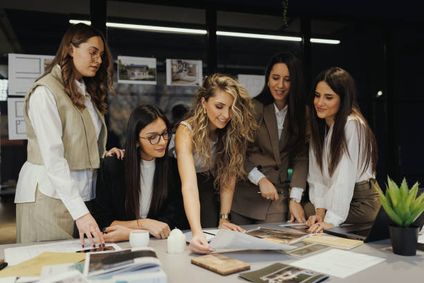 istock Women Architects Collaborating on Business Design Project 2200823672