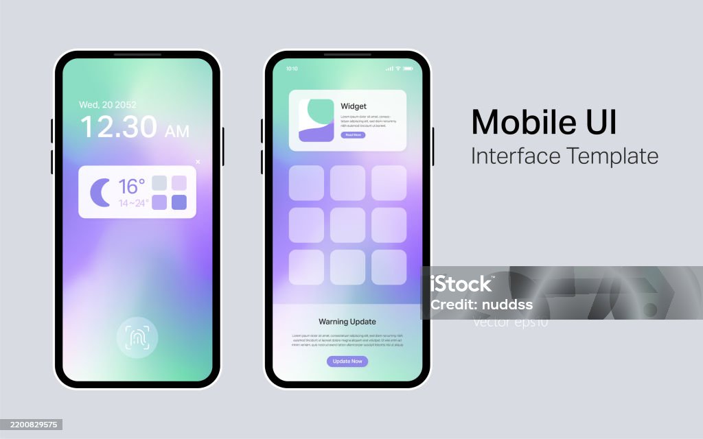 Mobile Interface Screen With A User Friendly Layout For Modern ...