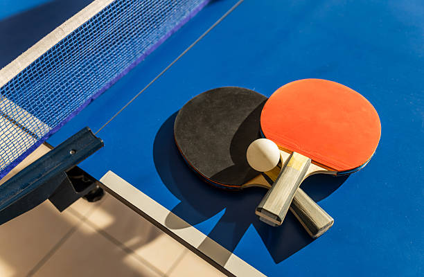istock Ping pong table, rackets and balls 2200833805