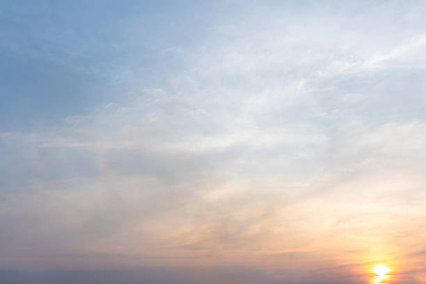 istock Serene Sunset Sky Pastel Hues Soft Clouds Evening Atmosphere 2200843478