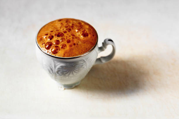 Coffee cup as morning breakfast personal ritual