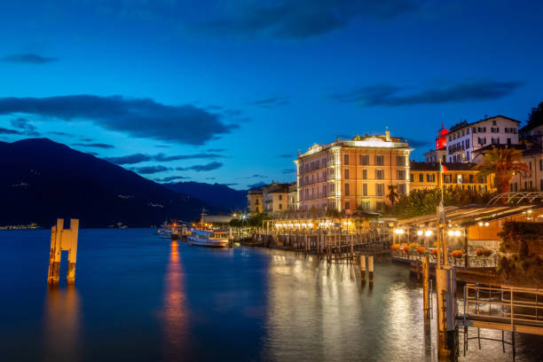 istock Bellagio waterfront reflecting on Lake Como at blue hour 2200846787