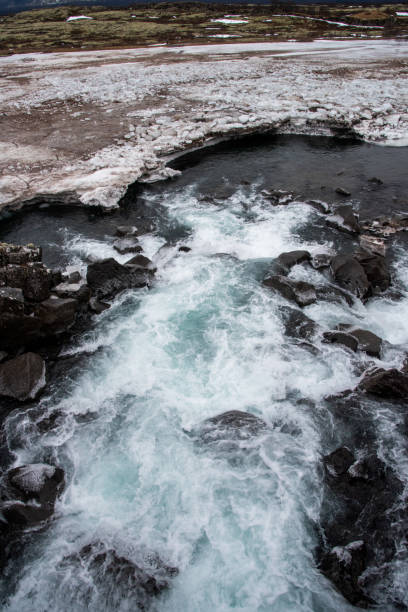 istock White water and rocks in a fast flowing river 2200849078