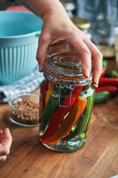 istock Fermented Foods - Preparing Fermented Mixed Chili Peppers 2200849541