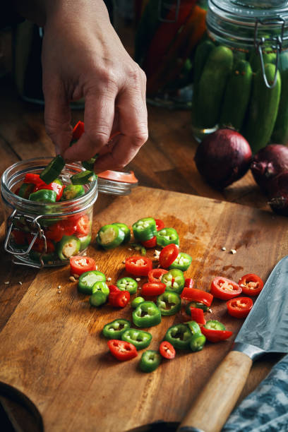 istock Fermented Foods - Preparing Fermented Mixed Chili Peppers 2200849652